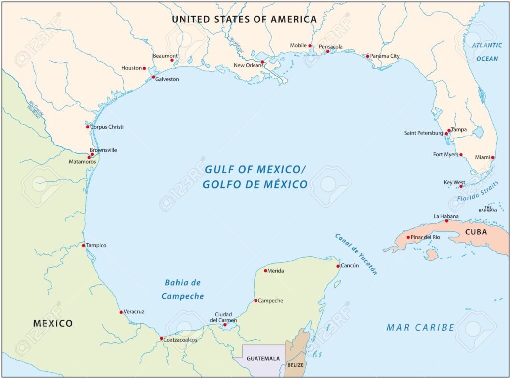 gulf of mexico map